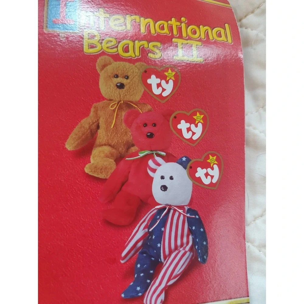 Germania the Bear Ty Beanie Baby NEW! Retired International Bears II 2000 Sealed